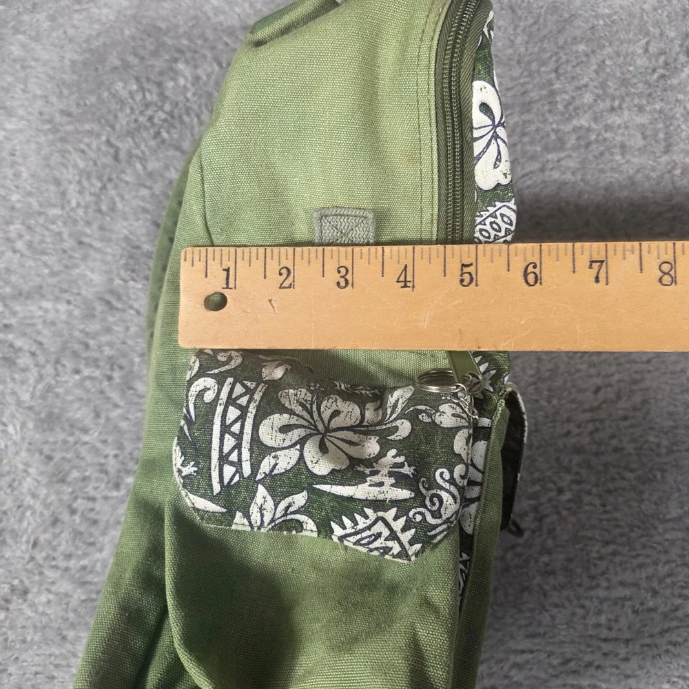 Walt‎ Disney World Kids Backpack Green Tropical Hibiscus Surf Lizard 15in